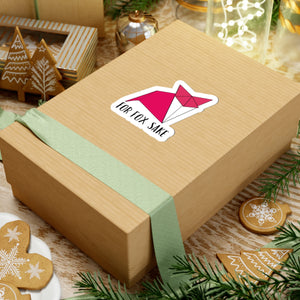 For Fox Sake Kiss-Cut Sticker — Funny Origami Fox Decal for Laptops, Water Bottles & Gifts Paper products - Gemmed Firefly