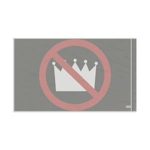 No Kings Flag Statement Banner, Unique Gift, Home or Office Wall Art, Political Statement Home Decor - Gemmed Firefly