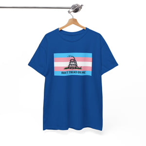 Trans Pride 'Don't Tread On Me' Tee — Transgender LGBTQ PRIDE Gadsden Flag T-Shirt