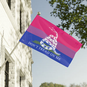 Bisexual PRIDE Gadsden Flag Home Decor - Gemmed Firefly