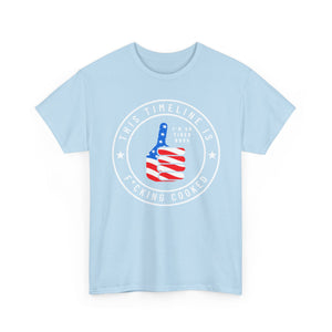 This Timeline is Cooked American Flag Thumbs Up T‑Shirt