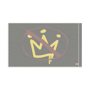 No Kings Urban Paint Street Art Flag with Anti-Crown Design, Urban Decor, Protest Flag, Unique Gift, Festival Accessory, Modern Home Decoration Home Decor - Gemmed Firefly