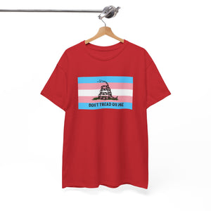 Trans Pride 'Don't Tread On Me' Tee — Transgender LGBTQ PRIDE Gadsden Flag T-Shirt