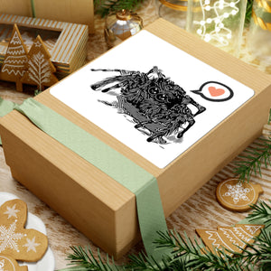 Cute Jumping Spider Sticker — Adorable Heart Speech Bubble Sticker for Laptops, Water Bottles & Journals