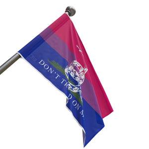 Bisexual PRIDE Gadsden Flag Home Decor - Gemmed Firefly