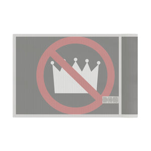 No Kings Flag Statement Banner, Unique Gift, Home or Office Wall Art, Political Statement Home Decor - Gemmed Firefly