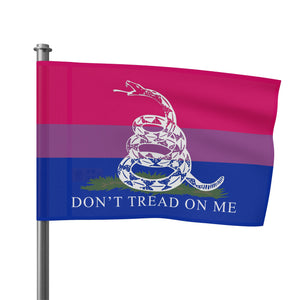 Bisexual PRIDE Gadsden Flag Home Decor - Gemmed Firefly