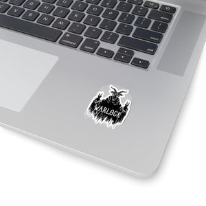 Warlock Kiss-Cut Sticker — Occult Goat-Head Design for Laptops, Journals & Gaming Gear