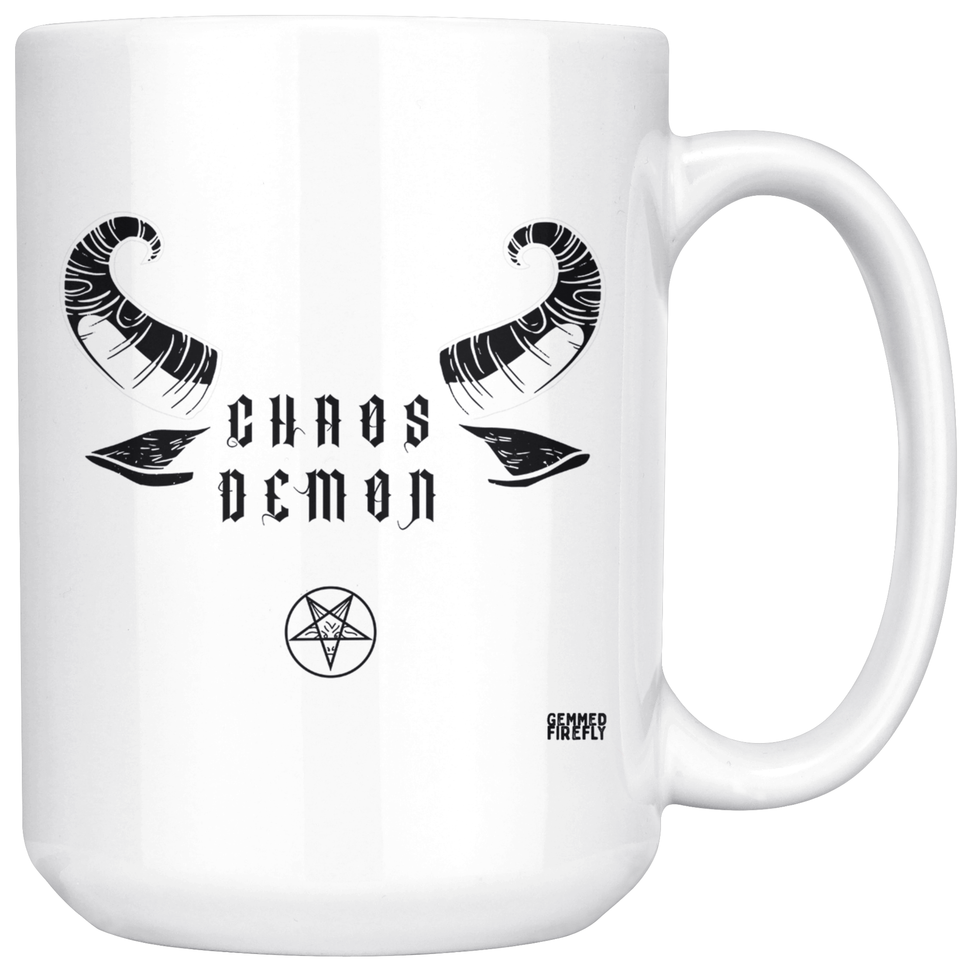 Chaos Demon Mug Drinkware  - Gemmed Firefly