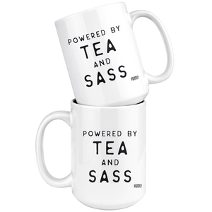 Powered by Tea and Sass Mug Drinkware - Gemmed Firefly