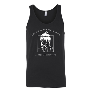That's a Terrible Idea Roll Initiative (Game Goddess) T-shirt - Gemmed Firefly