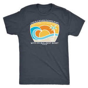 Surf's Up White Print T-shirt - Gemmed Firefly