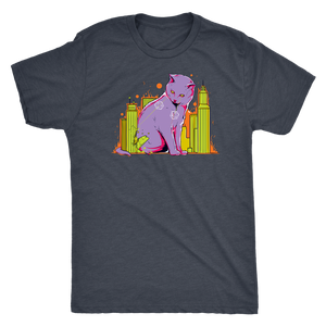 The Cat on the D&D Table Map T-shirt - Gemmed Firefly