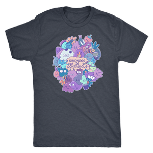 Kindness is Contagious Kawaii Doodle T-shirt - Gemmed Firefly