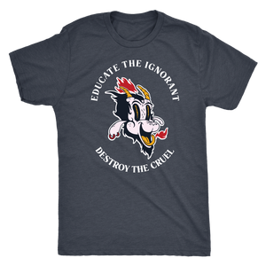 Baphomet Educate the Ignorant Destroy the Cruel T-shirt - Gemmed Firefly