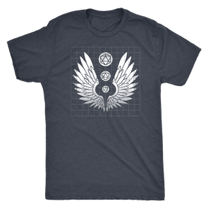 D20 Wings of Future Radiance T-shirt - Gemmed Firefly