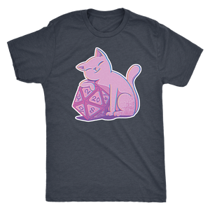 D20 Kitty Glitch T-shirt - Gemmed Firefly