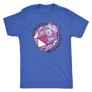 The Dungeon Meowster D20 Cat Shirt T-shirt - Gemmed Firefly