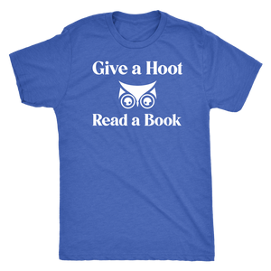 Give A Hoot Read A Book Shirt T-shirt  - Gemmed Firefly