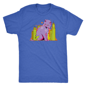 The Cat on the D&D Table Map T-shirt - Gemmed Firefly