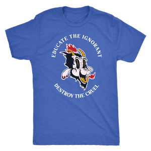 Baphomet Educate the Ignorant Destroy the Cruel T-shirt - Gemmed Firefly