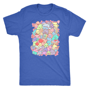Adorable Kawaii Cute Doodle Party Pastel - "Yay" T-shirt - Gemmed Firefly