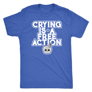 Crying is a Free Action T-shirt - Gemmed Firefly