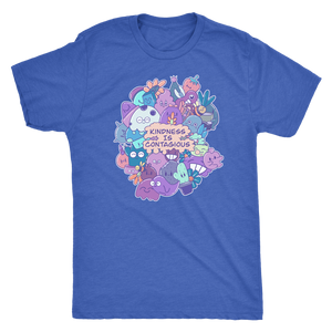 Kindness is Contagious Kawaii Doodle T-shirt - Gemmed Firefly
