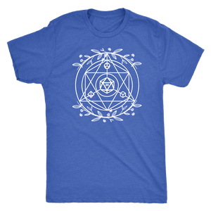 D20 Sacred Floral Geometry T-shirt - Gemmed Firefly