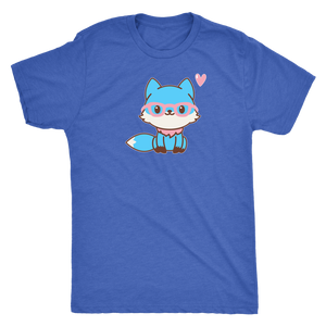 Trans Flag Fox Transfoxed T-shirt - Gemmed Firefly