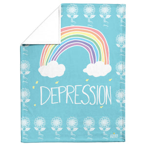 Depression Sunflower Rainbow (NSFW) Blankets - Gemmed Firefly