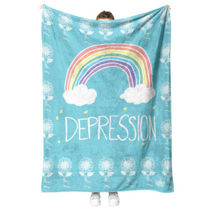 Depression Sunflower Rainbow (NSFW) Blankets - Gemmed Firefly