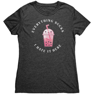 Everything Sucks Boba Elixer T-shirt - Gemmed Firefly