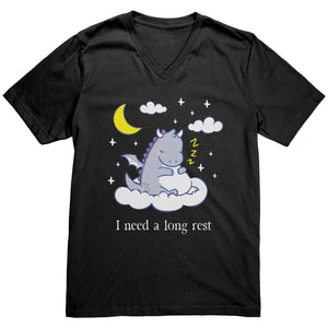 I Need a Long Rest Sleepy Dragon T-shirt - Gemmed Firefly