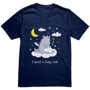 I Need a Long Rest Sleepy Dragon T-shirt - Gemmed Firefly