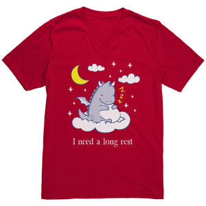 I Need a Long Rest Sleepy Dragon T-shirt - Gemmed Firefly