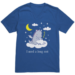 I Need a Long Rest Sleepy Dragon T-shirt - Gemmed Firefly