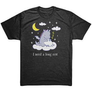 I Need a Long Rest Sleepy Dragon T-shirt - Gemmed Firefly
