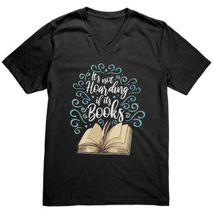It's Not Hoarding If It's Books T-shirt  - Gemmed Firefly