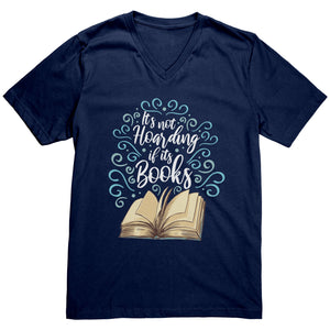 It's Not Hoarding If It's Books T-shirt - Gemmed Firefly