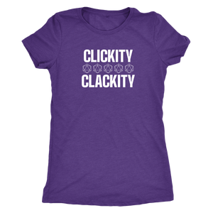 Clickity Clackity T-shirt - Gemmed Firefly