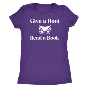 Give A Hoot Read A Book Shirt T-shirt - Gemmed Firefly