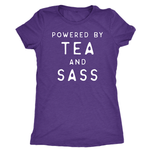 Powered by Tea and Sass T-shirt - Gemmed Firefly