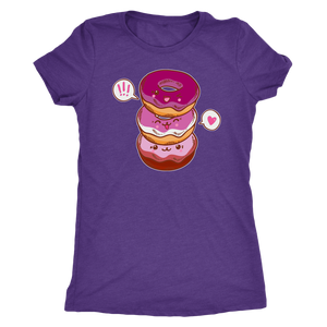 Lesbian Flag Cutie Donuts T-shirt - Gemmed Firefly
