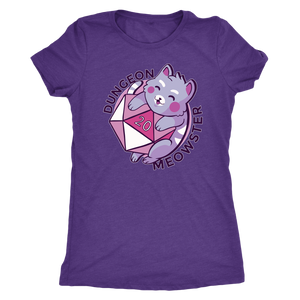 The Dungeon Meowster D20 Cat Shirt T-shirt - Gemmed Firefly