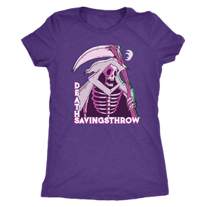 Death Save Glitch Reaper T-shirt - Gemmed Firefly