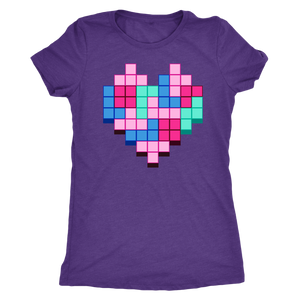 Candy Block Love Heart T-shirt - Gemmed Firefly