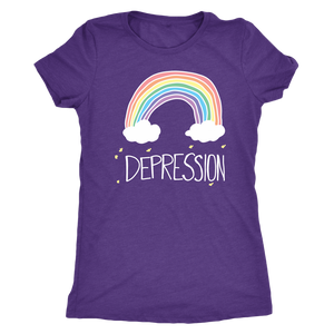 Depression Rainbow Shirt T-shirt - Gemmed Firefly