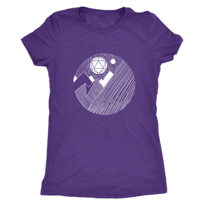 D20 Mountains Majesty T-shirt - Gemmed Firefly