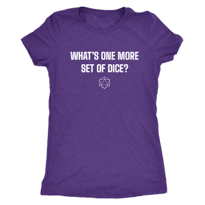 What's One More Set of Dice? T-shirt - Gemmed Firefly